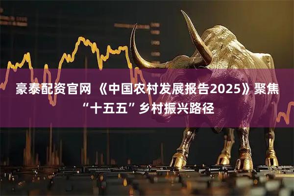 豪泰配资官网 《中国农村发展报告2025》聚焦“十五五”乡村振兴路径